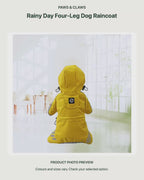 Rainy Day Four-Leg Dog Raincoat